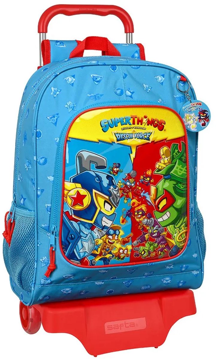 Schoolrugzak met Wielen SuperThings Rescue force 32 x 42 x 14 cm Blauw