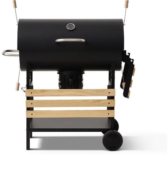 Houtskoolbarbecue - Kookbox - Mike Evolution - 142 x 57 x 112 cm - Zwart van Merkloos — afbeelding 3