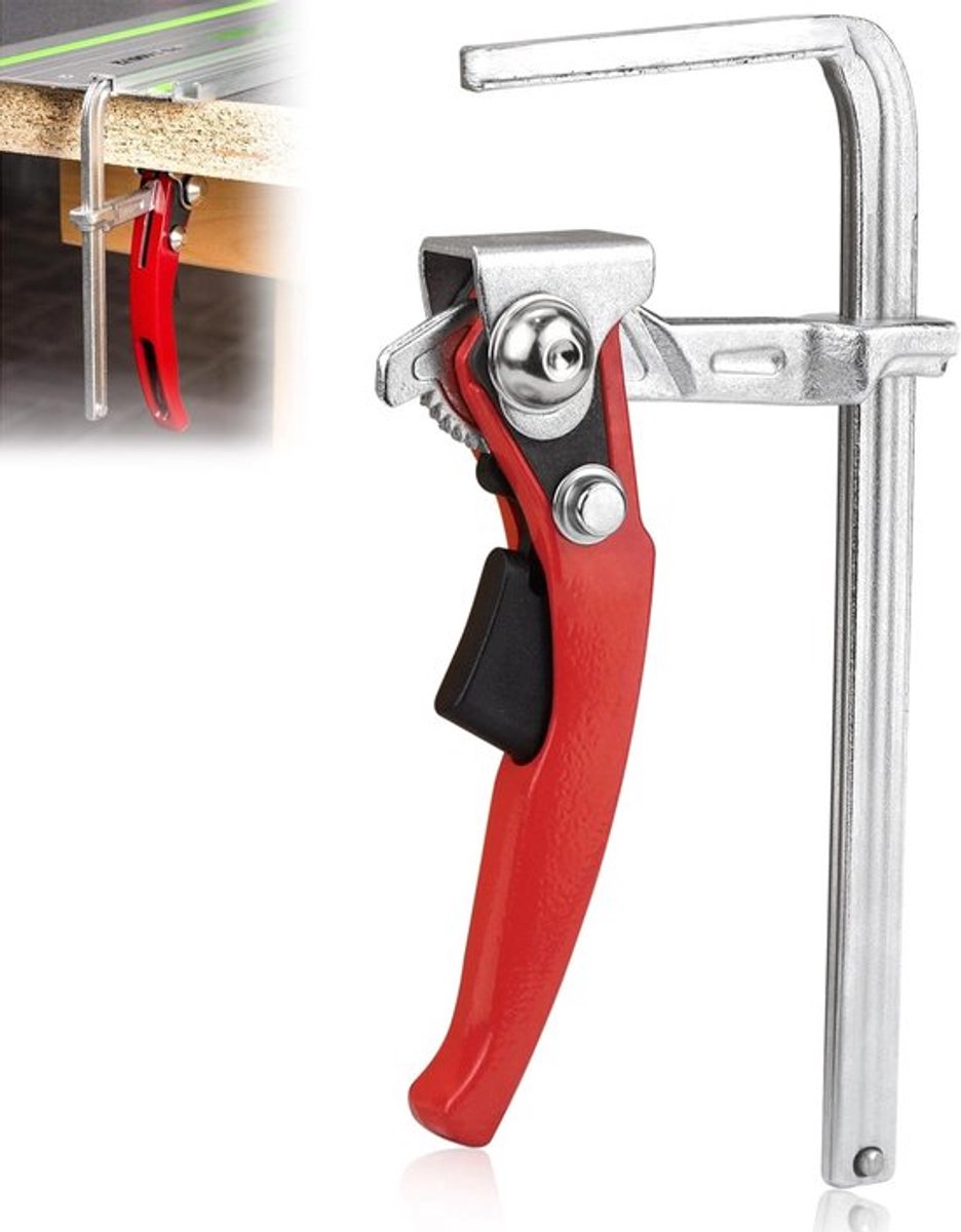 MTTProducts - All Steel Bell Clamp - Snelspanner - Robuust en duurzaam - Rood