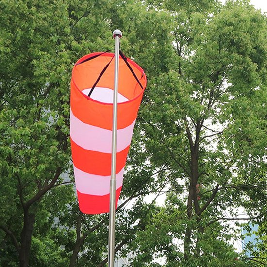 Windzak - Windrichtingssok Windmeter - Windmeting Tonen - Hoge Zichtbaarheid - 100 cm - Rood — afbeelding 3