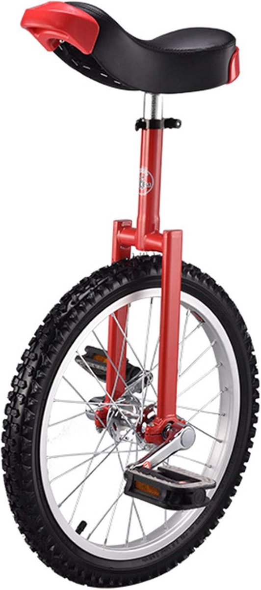 Eenwieler - Monowiel - Buitenactiviteit - Verstelbaar zadel - 20 inch - Rood