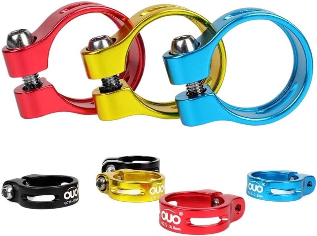 Zadelpenklem - Fietsaccessoire - Zadelhoogte Aanpassen - Snelle Verstelling - 31.8mm - Goud