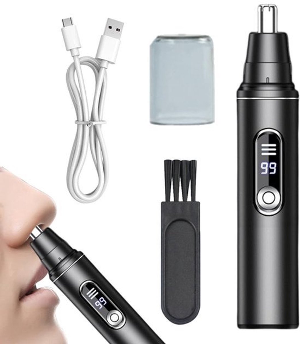 Allecto - Oplaadbare neushaartrimmer - Neushaartrimmer - LED-display