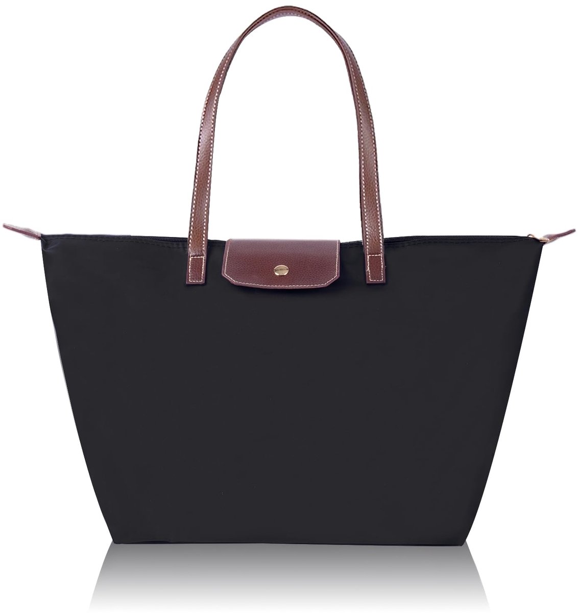 Luiexcel Tote tassen voor vrouwen, waterdichte nylon dames schoudertas top handvat handtas opvouwbare strand reistas - ShopVlot