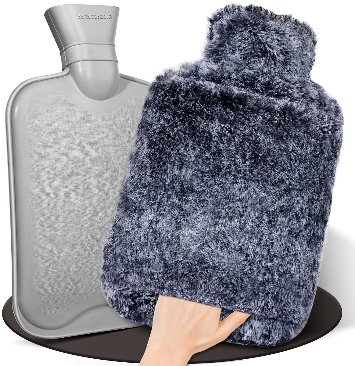 Warmwaterkruik 2l - Zachte hoes - Lekvrij - Ideaal voor warmte en comfort - ShopVlot