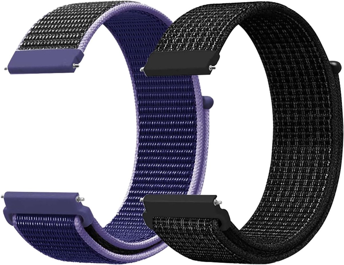 Nylon Watch Straps 20mm Replacement Bracelets for Kids Quick Release Breathable Adjustable Smartwatch Bracelet for - ShopVlot