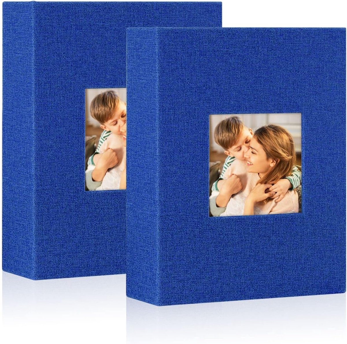 Lanpn Fotoalbum 13 x 18 cm, 50 stuks, 2 verpakkingen, linnen, insteekalbum voor staand formaat, 50, 13 x 18 foto's - ShopVlot