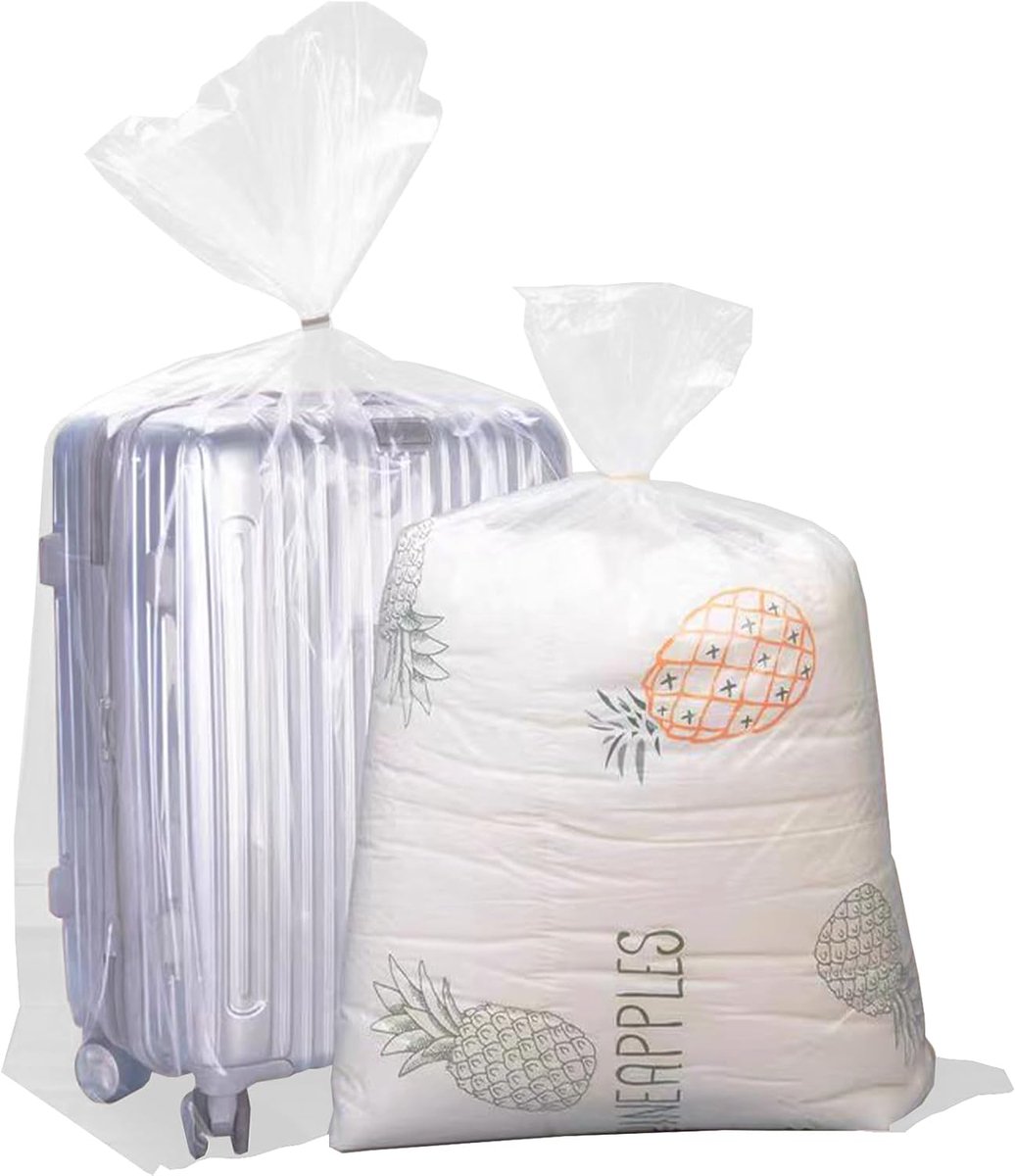 5pcs large clear plastic bags 51x55 inch 130x140cm extra large clear plastic storage bags giant plastic bags for - ShopVlot