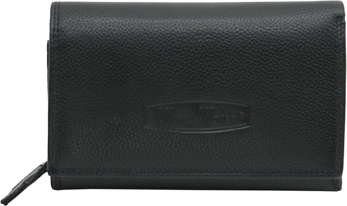 Money Maker - Leather Ladies wallet, plenty of storage, large wallet for women, Wallet RFID protection, Black - ShopVlot