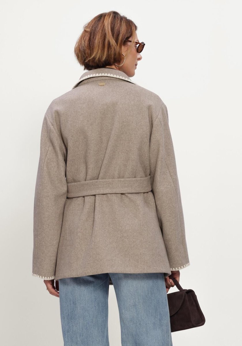 Beaumont Aliza Short Coat Jassen Dames - Winterjas - Taupe - Maat 42