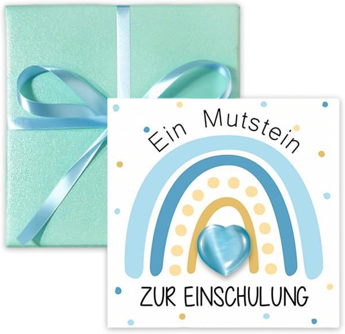 Gelukssteen voor kinderen met wenskaart, perfect cadeau voor eerste schooldag, moedermaker en vulling voor jongens en meisjes (roze hartvorm)