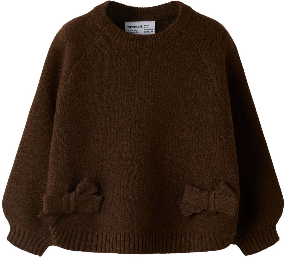 Name It - Trui - NMFNDOPER - Knit - Strikjes - Chocolate Plum - Maat 92