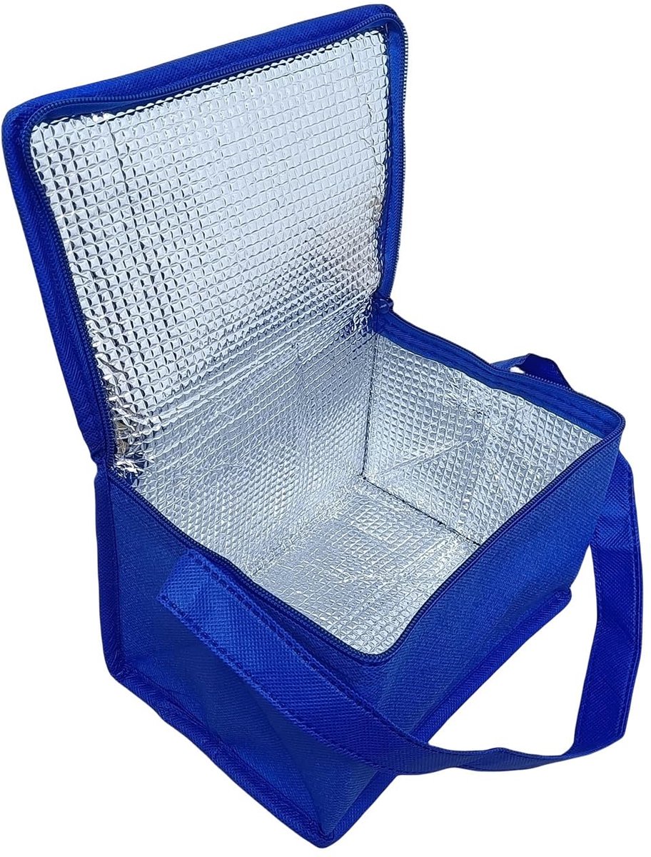 Kleine koelbox blauw voor dranken