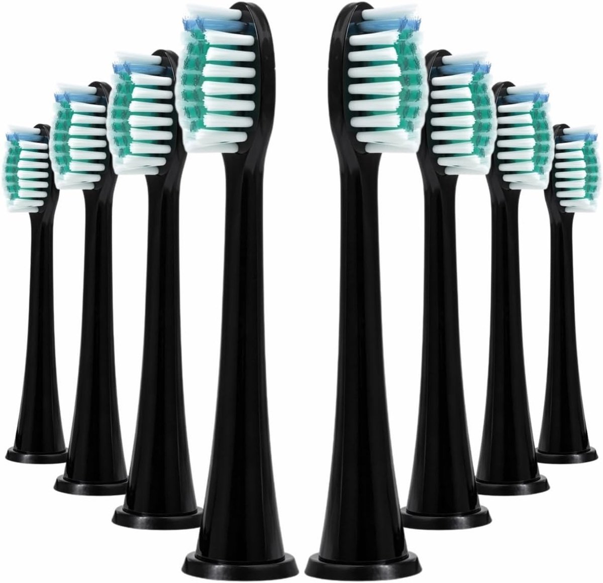 Set van 8 elektrische tandenborstelkoppen voor grondige tandenreiniging, hygiënisch en compatibel met Sonicare modellen