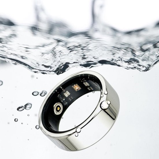 Smart Ring - Gezondheidstracker Fitness - Activiteit Analyseren - IP67 Waterdicht - 2.5 mm Dik - Zilver — afbeelding 4