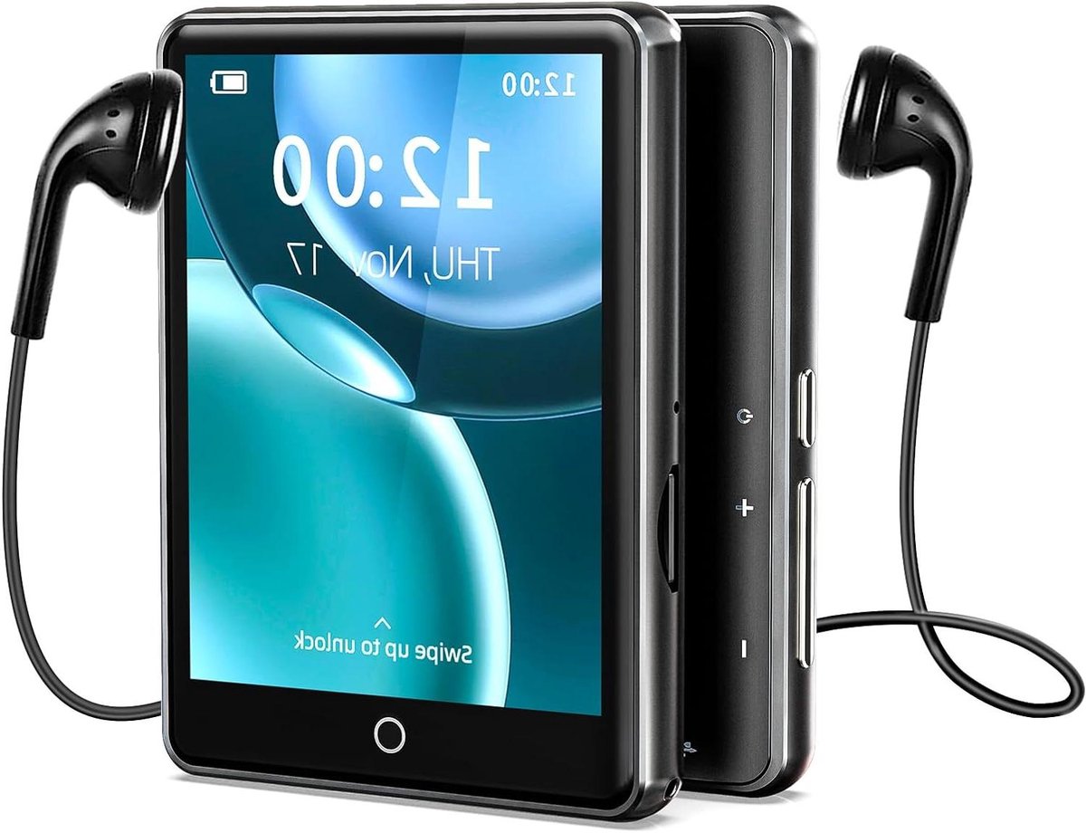Draagbare Muziekspeler - Digitale Audio - Muziek Luisteren - Groot Touchscreen - 64 GB Opslag - Zwart