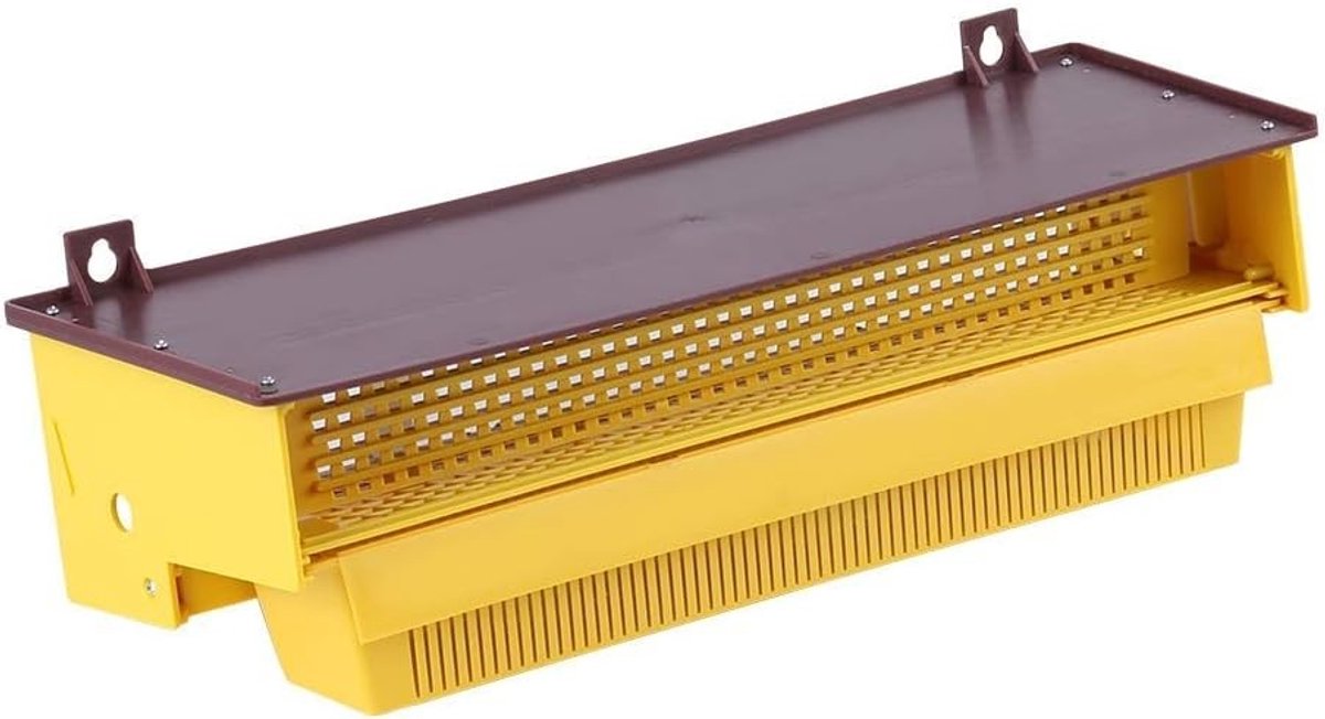 Plastic Pollenval voor Bijenkorven - 10 Frame Pollenverzameling met Ventilatie en Verwijderbare Tray voor Bijenhouders en Imkers