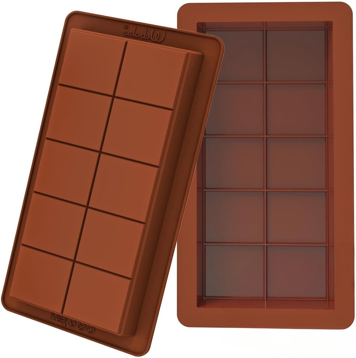 Siliconen chocoladevormen set van 2 - Herbruikbaar, eenvoudig te verwijderen en ideaal voor het maken van perfecte chocoladecreaties