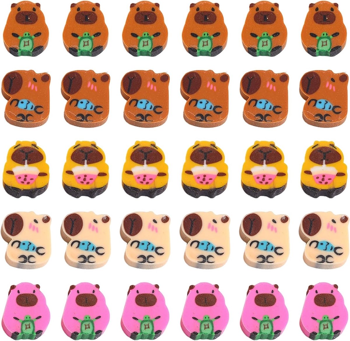 30 Stuks Kawaii Gummen - Mini Dierengummen voor Kinderen, Schattige Verjaardag Goodies, Willekeurige Modellen