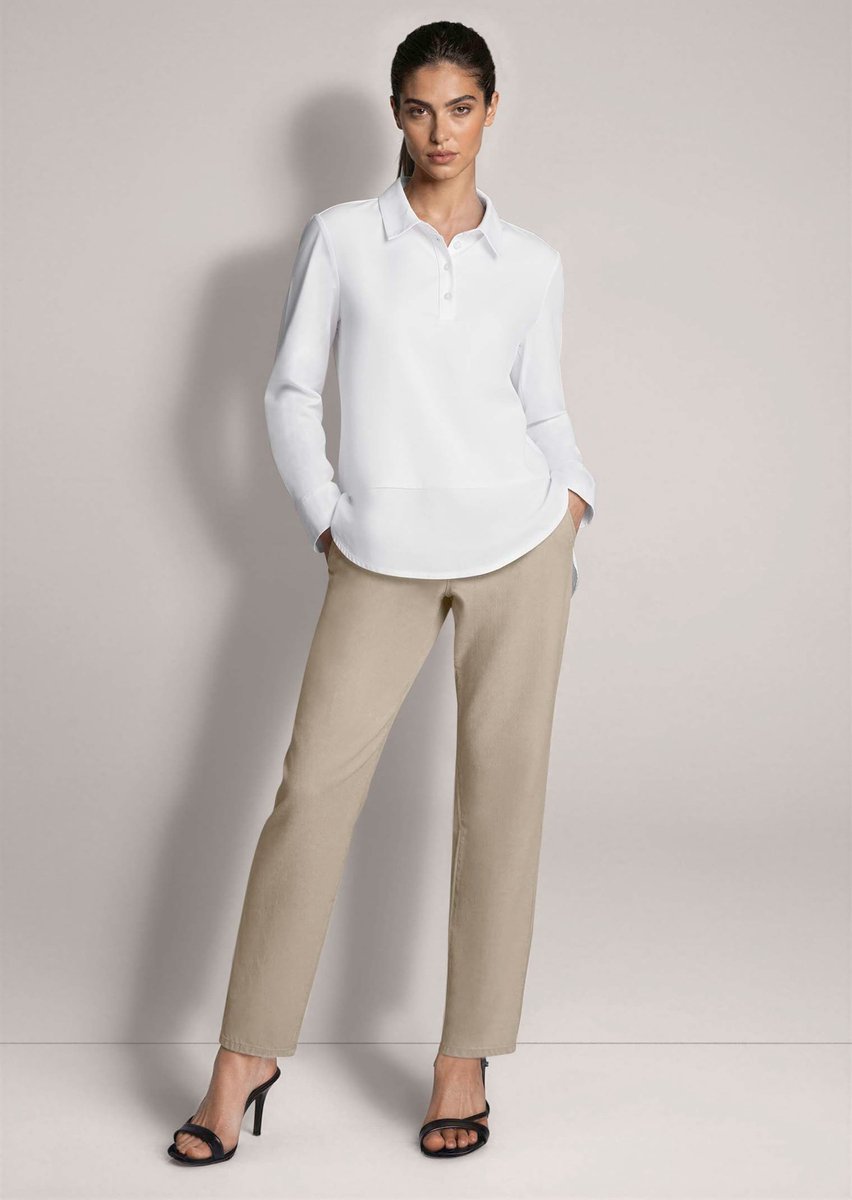MADELEINE Blouse Sportieve blouse in een mix van materialen