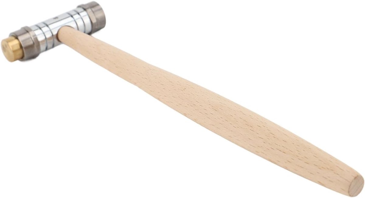 Kleine Dubbele Hamer van Messing en Plastic voor Fijn Handwerk en Sieraden met Ergonomisch Ontwerp en Comfortabele Grip