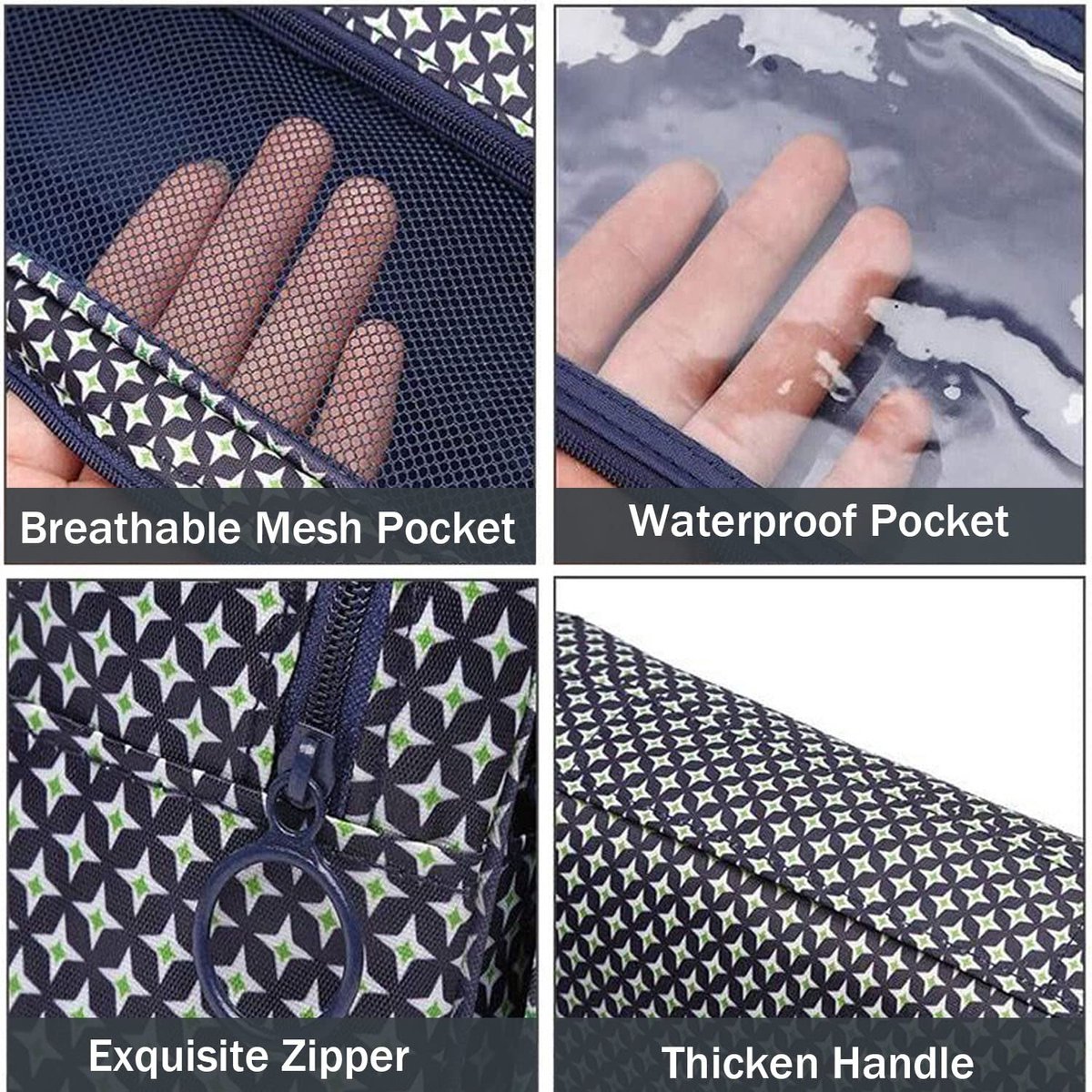 Ophangbare toilettas - waterdicht - inklapbaar - ideale make-up organizer voor vrouwen - ShopVlot