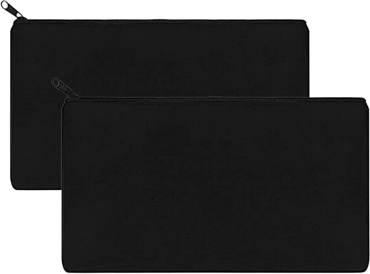 Make-up tas zwart - ruim formaat - trendy design - ideaal voor onderweg - ShopVlot