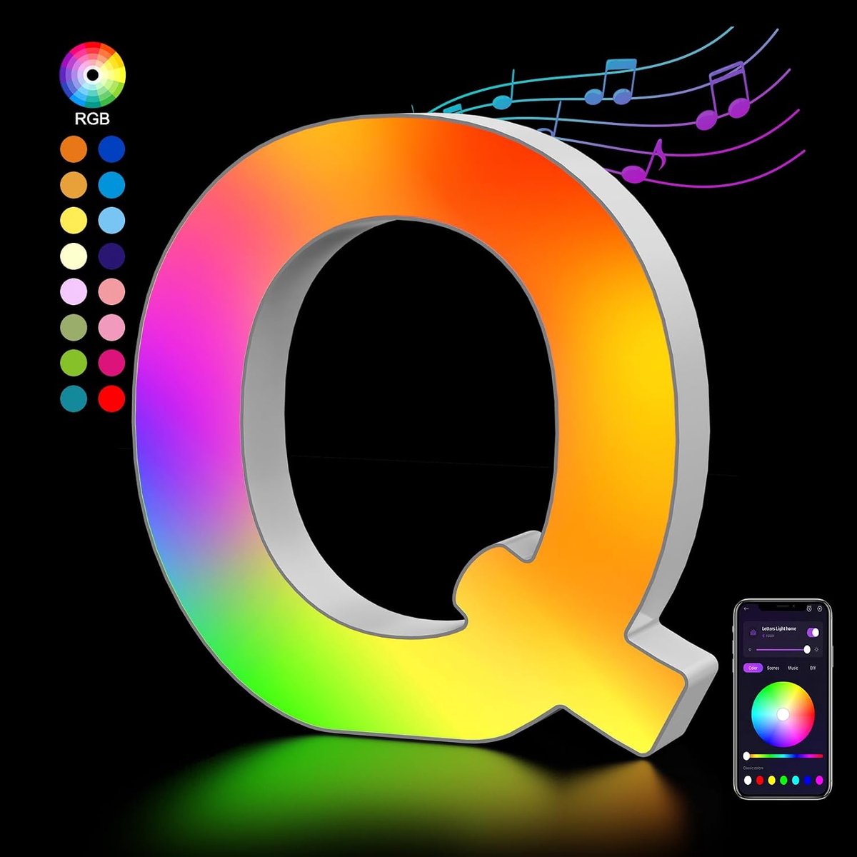 Letter Lights Q - ShopVlot