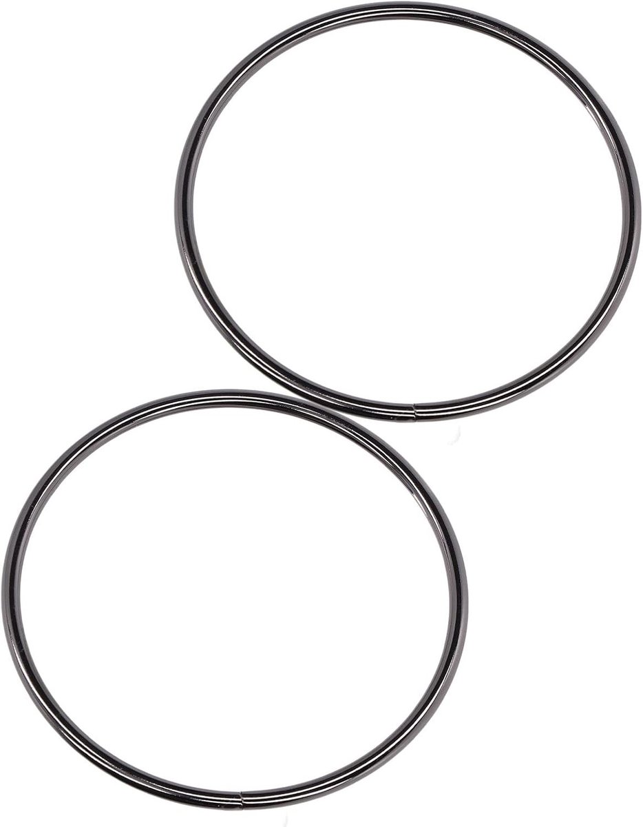 Stijlvolle Ronde Metalen Handgrepen voor Handtassen - 2 Stuks voor Doe-het-zelf Ambachtelijke Projecten met Hoge Duurzaamheid en Creatieve Ontwerpen
