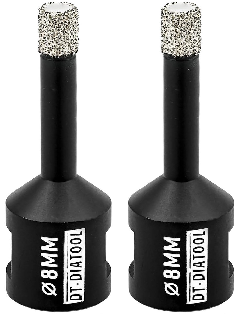 Diamant Boor 2 STKS 8mm Gatenzaag voor Droge Boren Tegel Porselein Marmeren Keramische