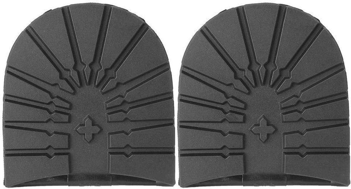 Vervangende rubberen zolen voor schoenen - Antislip, natuurlijk rubber, ideaal voor schoenreparatie (Zwart)