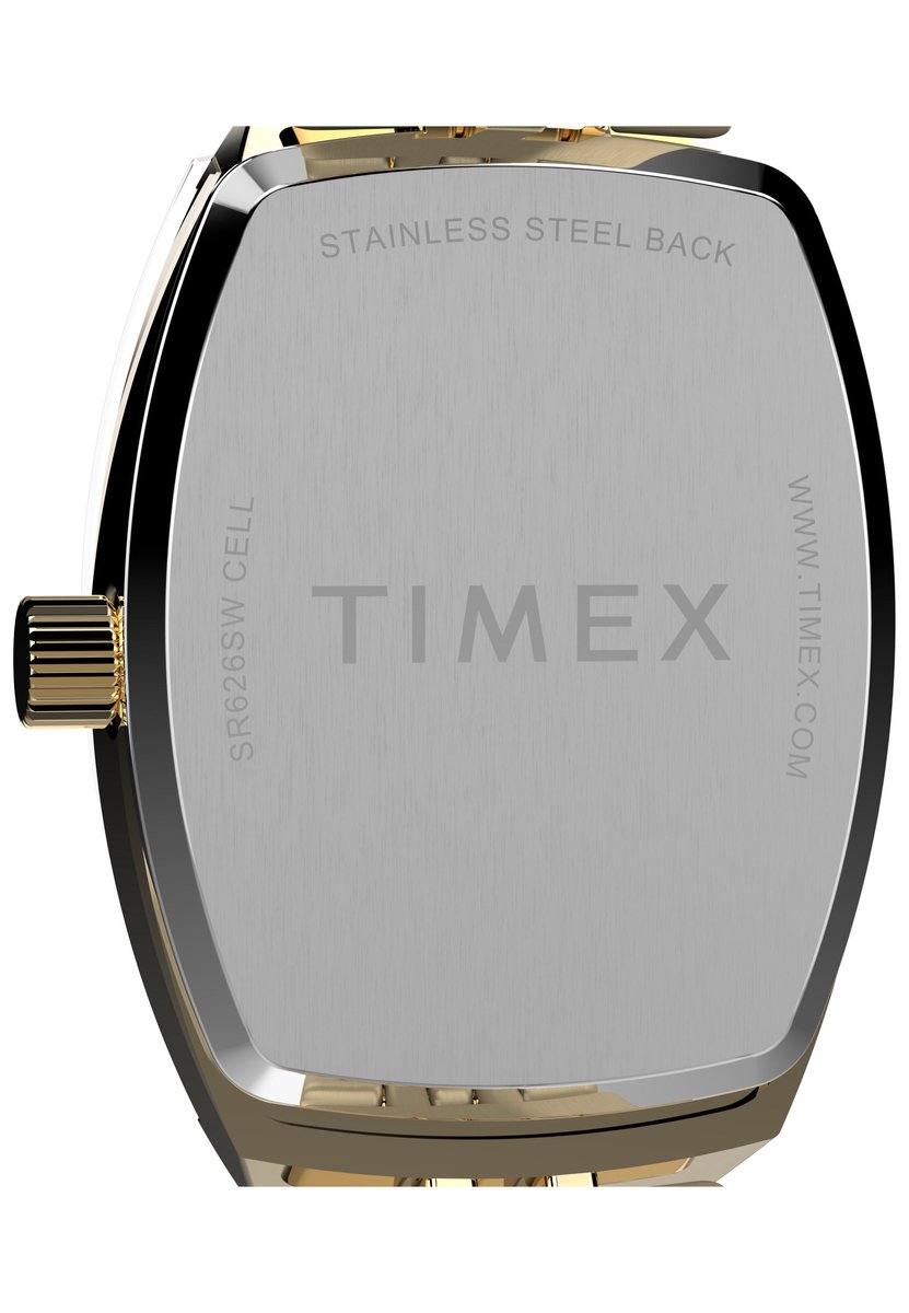 Timex Charlotte Quartz Analoog Horloge Goudkleurig En Wit Kast Gemaakt Van 100% Legering En Een Band Van 100% Legering 21 mm TW2Y22400AJ