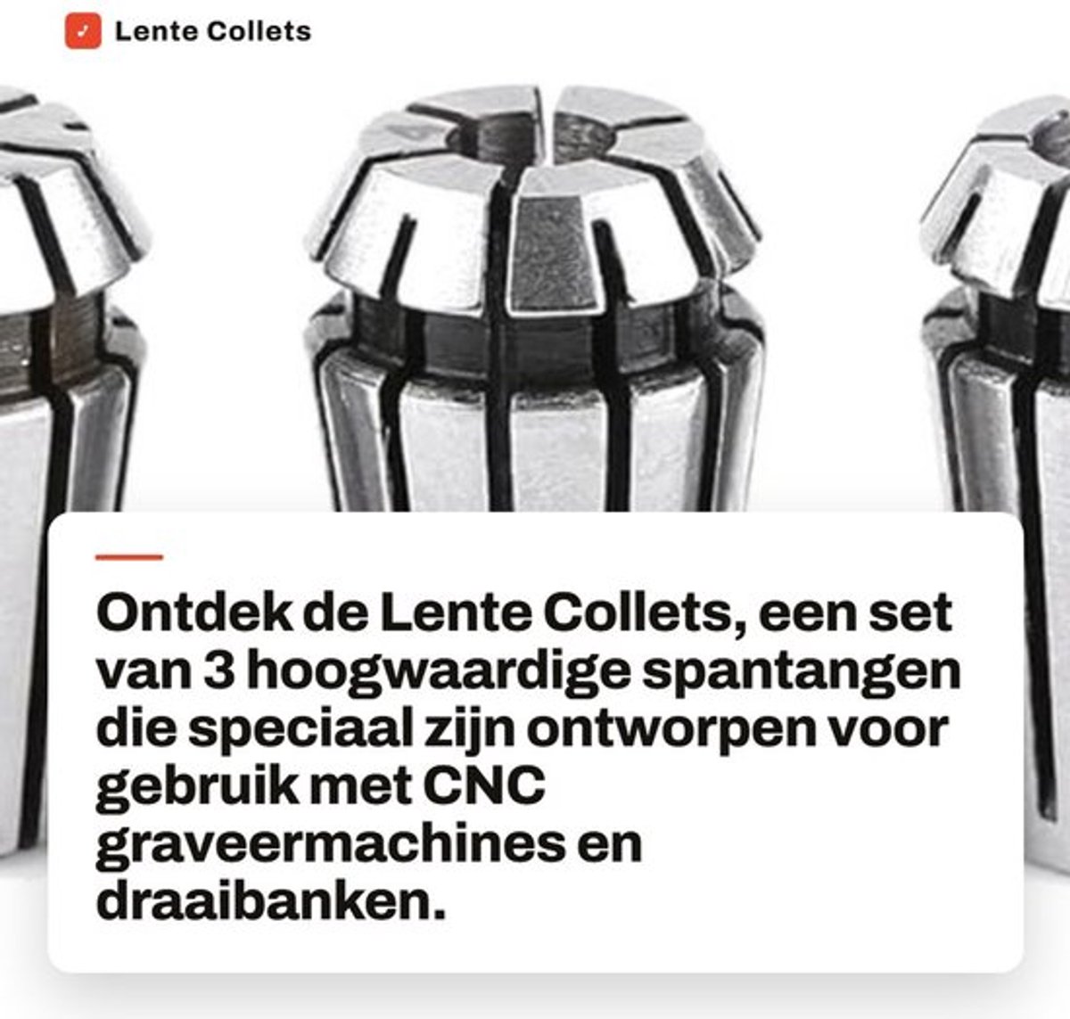 Collets 3 stuks - ER11 Spantangen - CNC Graveermachine Houder - 4 mm / 1/8 inch / 6 mm - 65Mn Verenstaal - Hoogwaardige Precisie