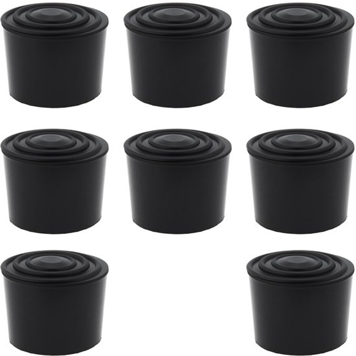 Laddervoet Rubber - 8 Stuks - Antislip - Hoogwaardige Elasticiteit - Geschikt voor 30mm Cirkelladder - Bescherming tegen Krassen - Ladderdop