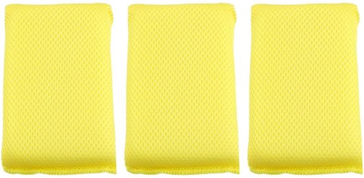 Autospons, autospons, niet-klevende insectenreinigingsspons, multifunctionele sponzen voor het polijsten en reinigen van voertuigen, 3 stuks