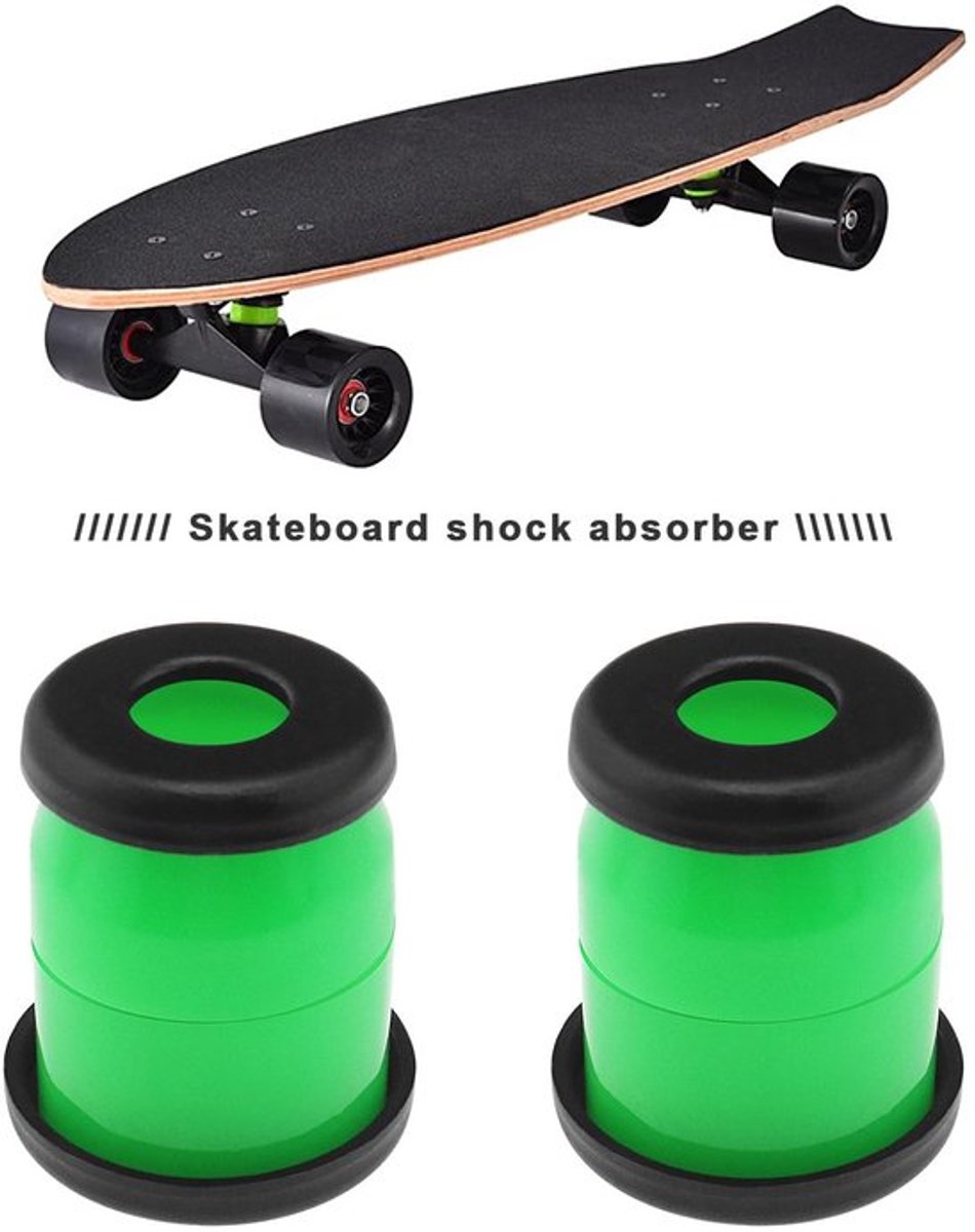 Bushings 12 Stks - 90A Hardheid - Rebuild Kit - Pivot Cups - Schokdemper - Bekerringen - Hoogwaardige prestaties - Skateboard Bushings