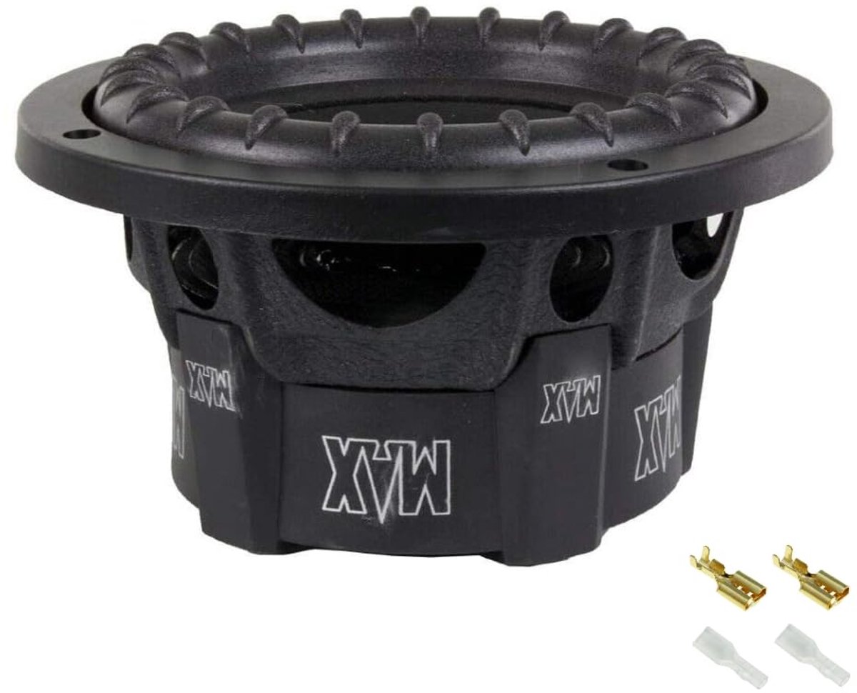 SnelShoppen - Subwoofer 6,5 inch 300W RMS 600W Max Single Coil 4 Ohm voor Auto Kofferdeksel of Deuren - Hoogwaardige Geluidskwaliteit