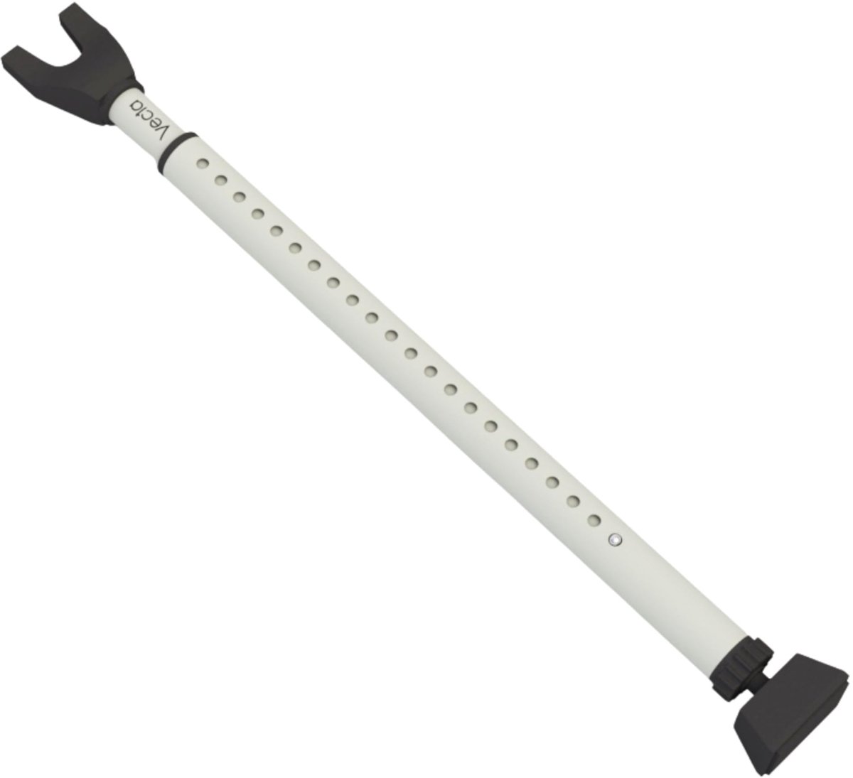 SnelShoppen - VECTA Deurveiligheidsstang Grijs - Heavy Duty Deurbeveiliging, Instelbare Balkonbeveiliging, Inbraakbeveiliging voor Ramen en Deuren, 1