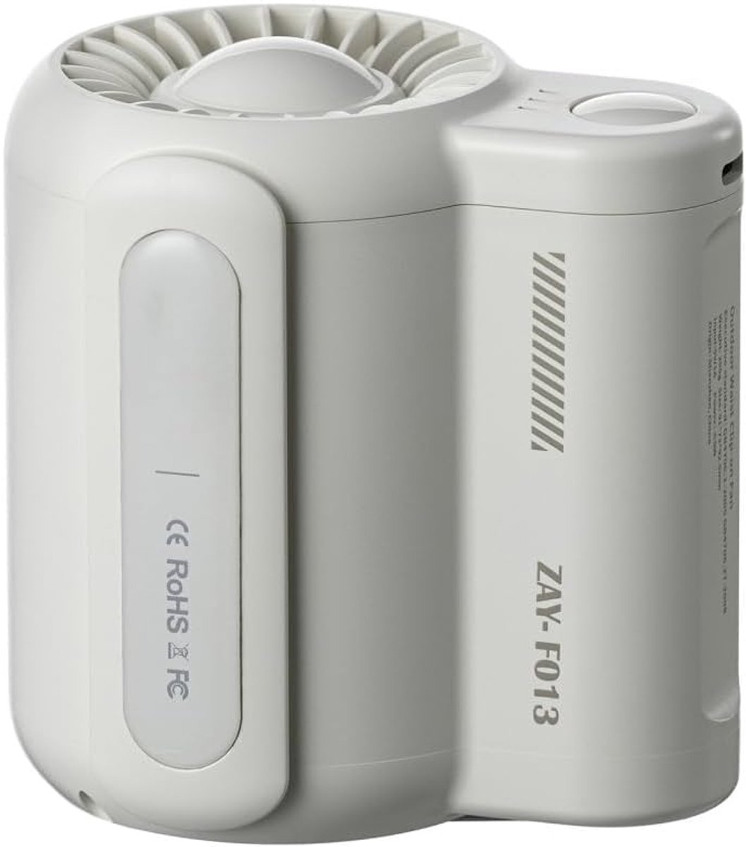 SnelShoppen - Draagbare Tailleclipventilator - USB Oplaadbare Riemventilator met 3 Snelheden - 4500 mAh Cool Shirt Ventilator voor Werk, Reizen, Kampe