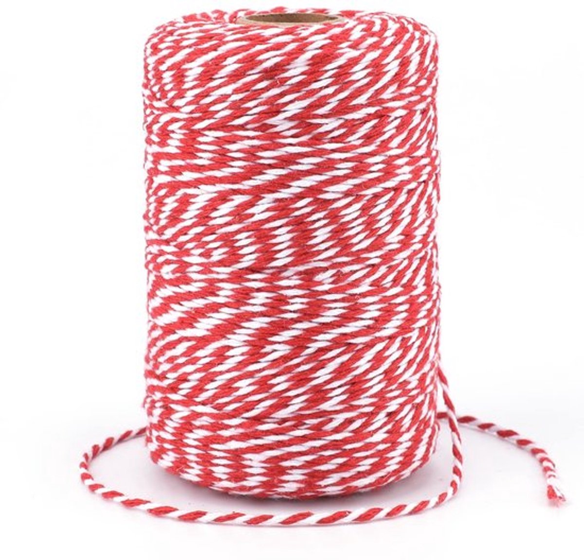 Cadeaukoord - Decoratief Touw - 200 Meter - Kerstversiering - Katoenen Touw - Perfect voor Doe-het-zelf - Geschikt voor Cadeaus