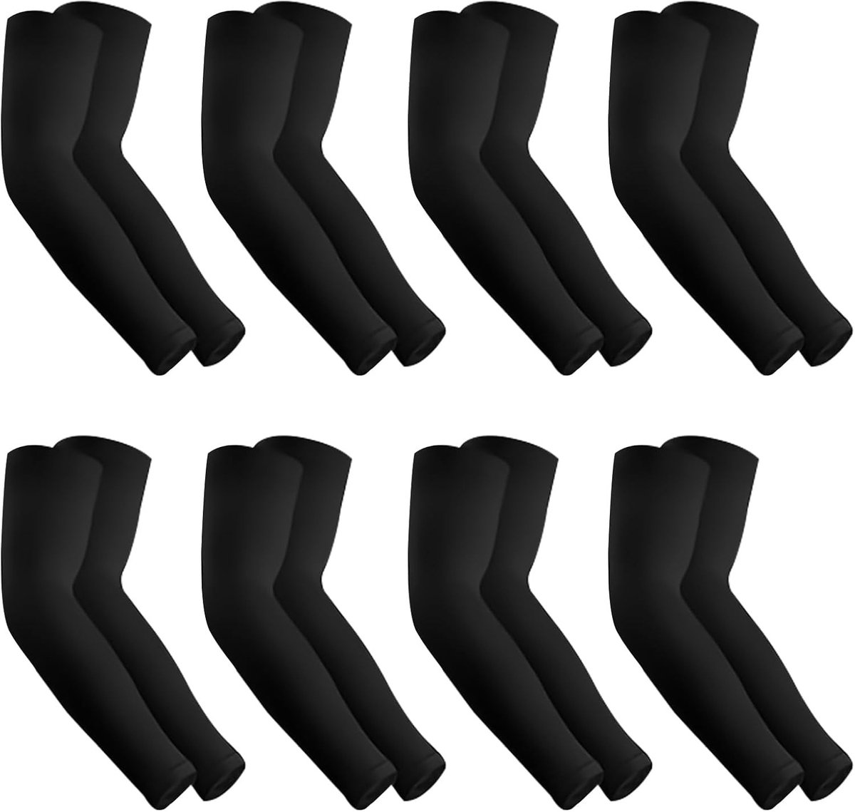 8 Paar Arm Sleeves voor Zomerbescherming, UV-Bescherming en Comfort voor Mannen en Vrouwen
