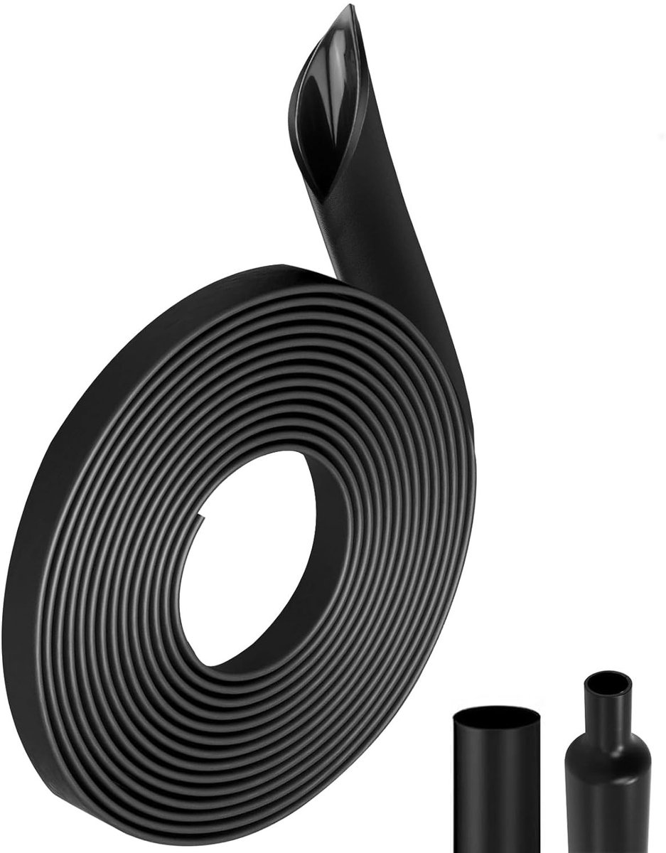 Kleurige Krimpkous met Lijm, 4:1, Ø 12 mm en 4 m Lengte, Waterdicht, Isolerend, Geschikt voor Kabelisolatie, Markering, Kabelbundeling en Reparaties