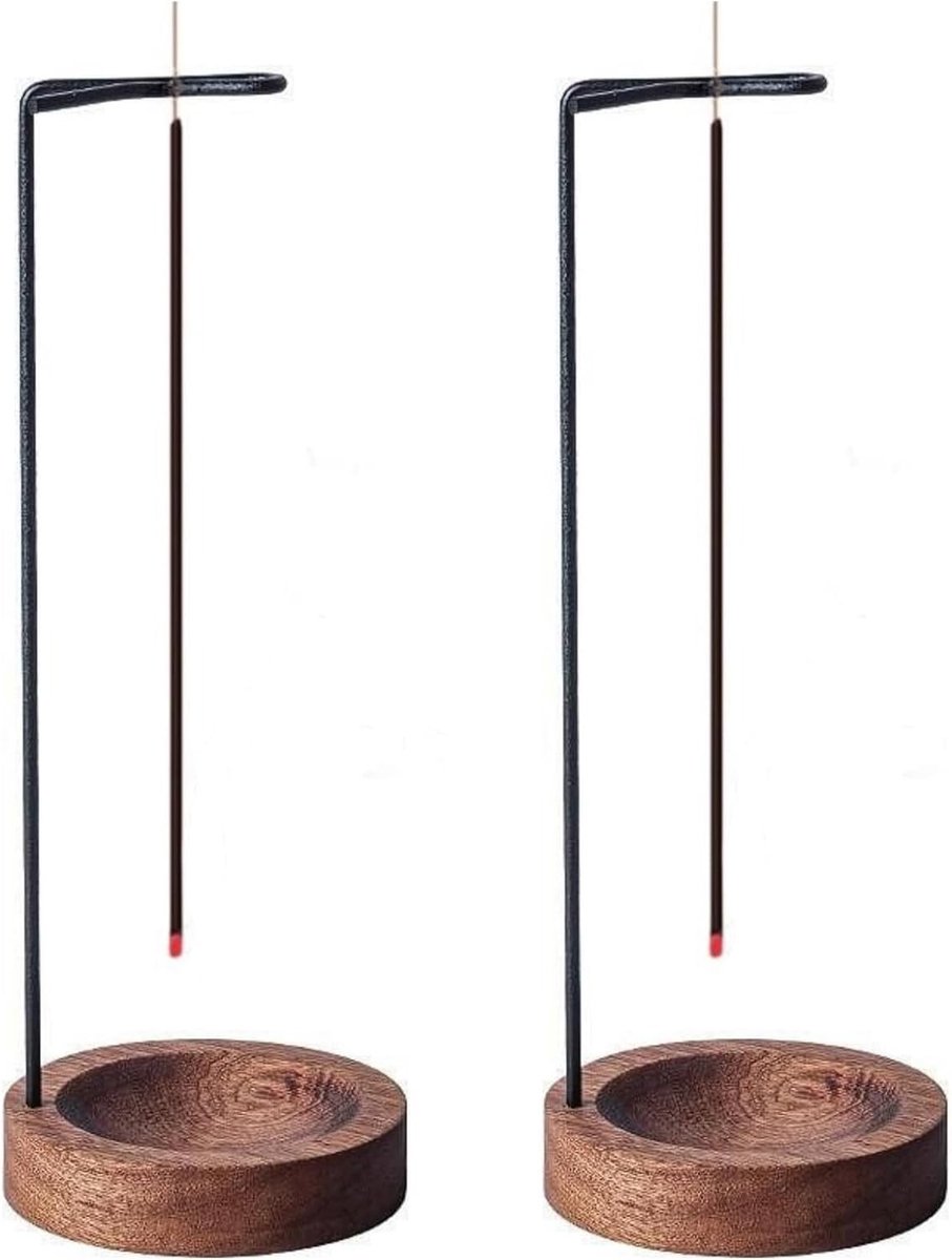 Handgemaakte Houten Wierookhouder Set van 2, Perfect voor Thuis, Kantoor, Yoga en Meditatie
