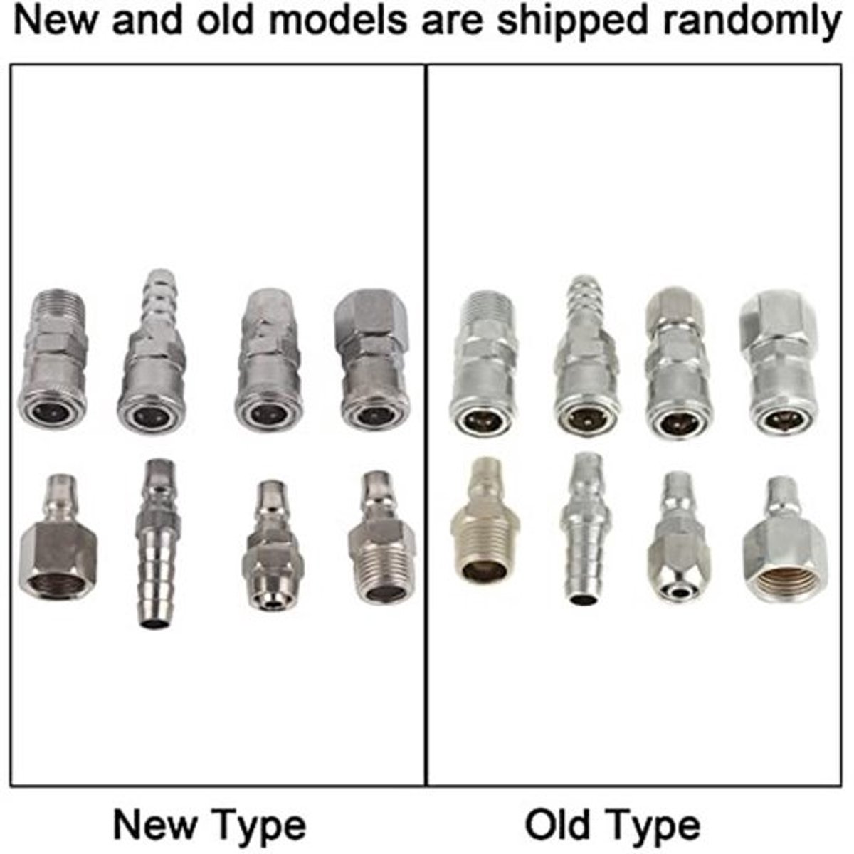 Luchtkoppeling Set - 8 Stuks - BSP 1/2 Inch - Snelle Aansluiting - Industrieel Type C - IJzer (verzinkt) - Gewicht 515g - Luchtverbinding