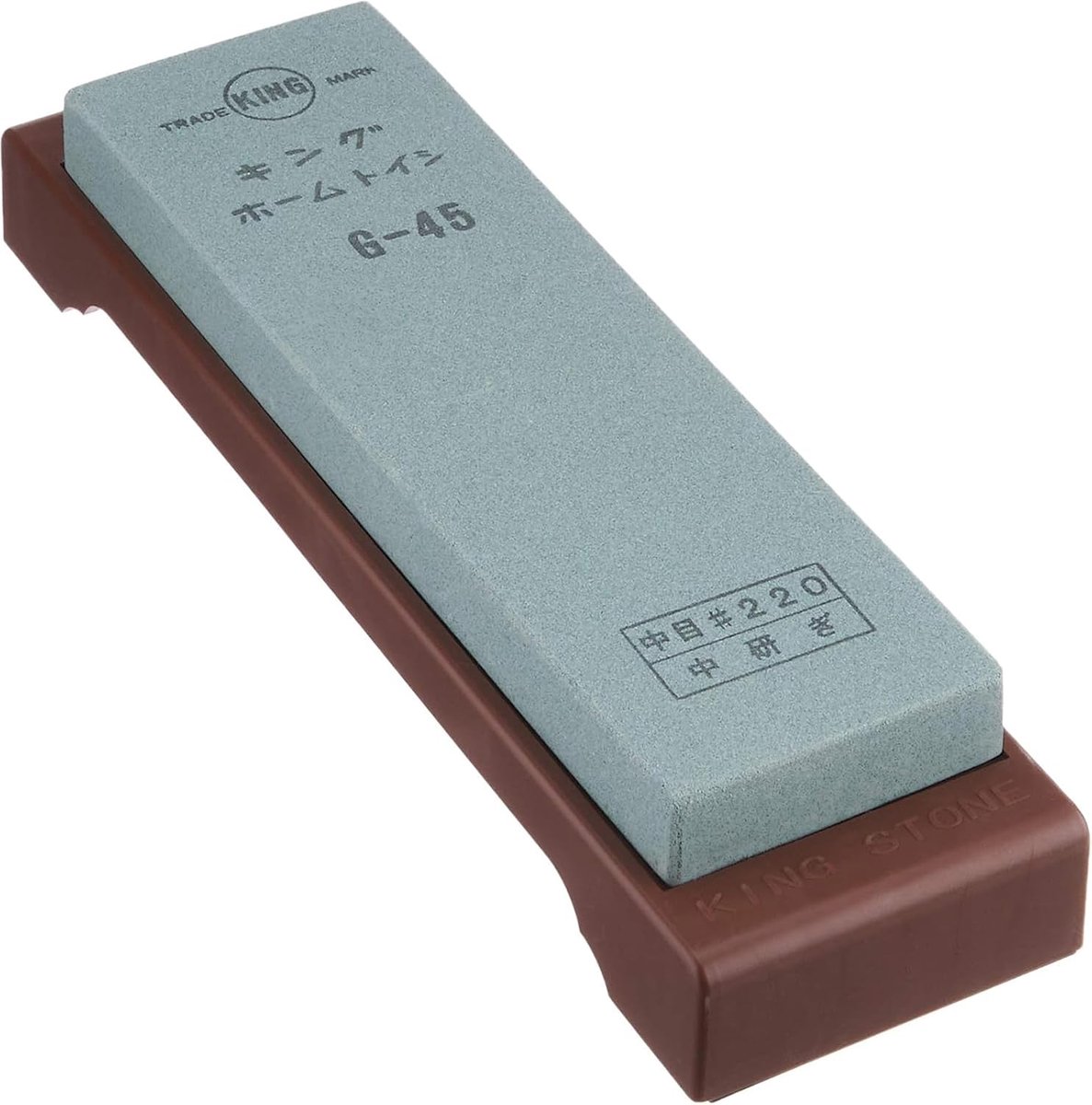 SnelShoppen - Professionele Japanse Messenslijper Whetstone Grit 220 G-45 voor Keuken, Koken, Slijpen, Scherpe Messen, Onderhoud, Degen, Koksmes, Vlee