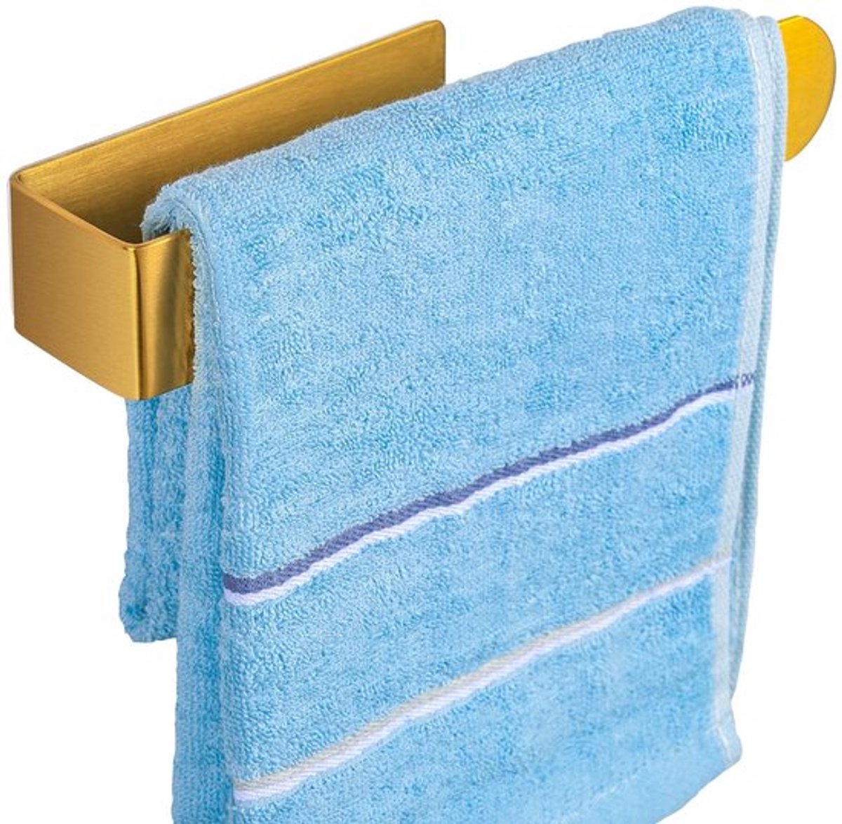 Handdoekrek Zelfklevend - Handdoekhouder Badkamer - Handdoekstang Keuken - Roestvrij Staal - Muurmontage Zonder Boren - Sterke Bevestiging