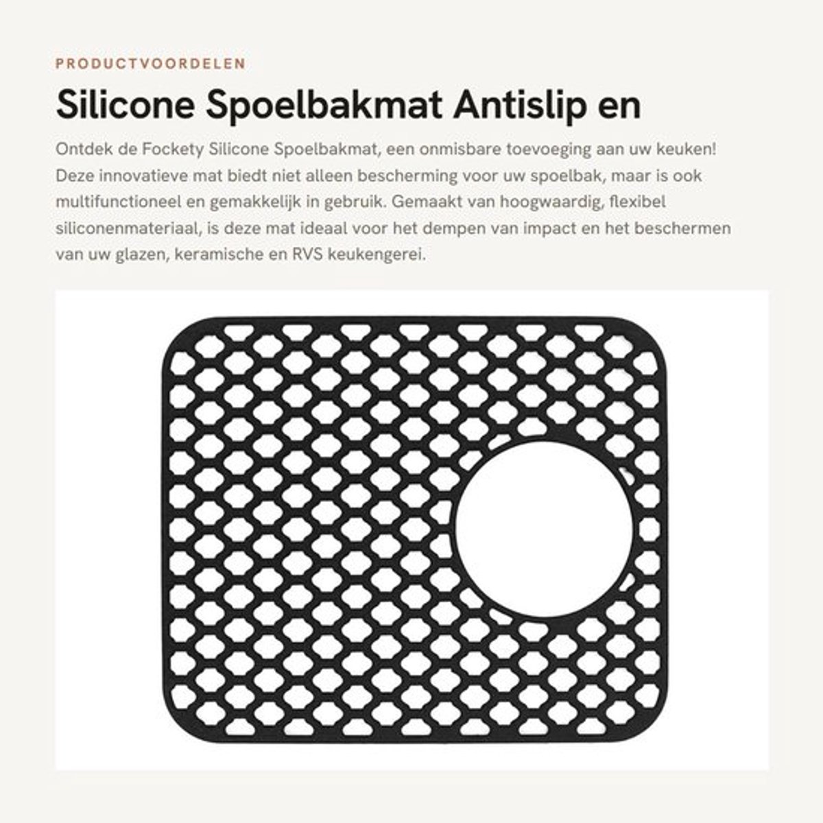 Afvoer Mat - Siliconen Materiaal - Antislip - Warmtebestendig - Keukenaccessoire - Flexibel en Opvouwbaar - Gootmat