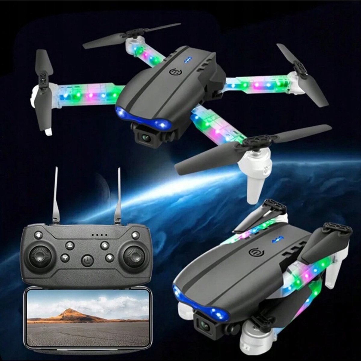 Bedee E99D Drone met Dubbele Camera - Quadcopter - 2x 1800mAh thumbnail 6