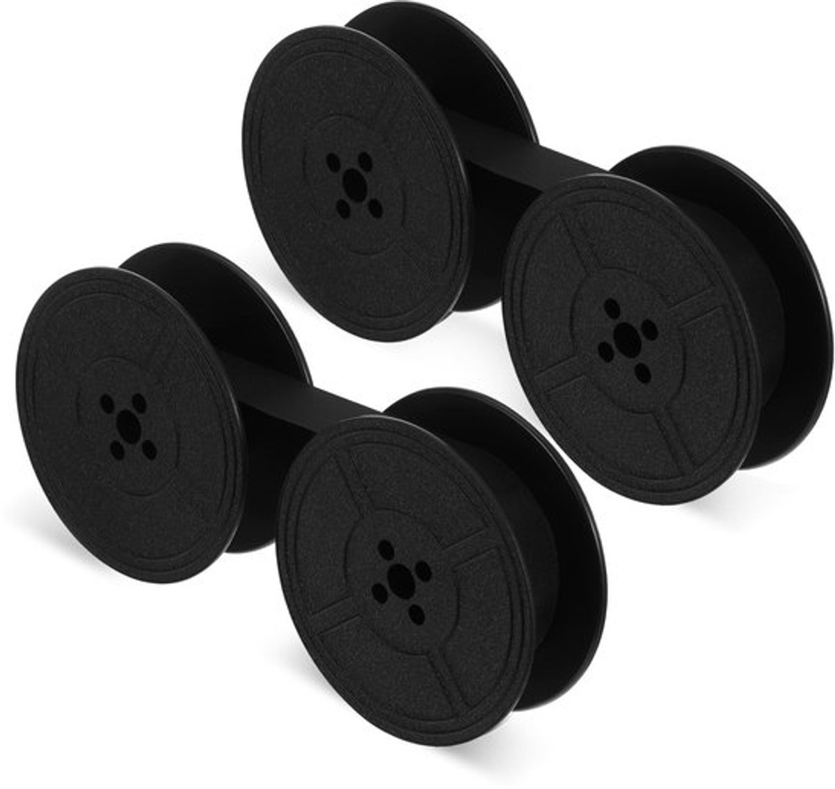 Typewriter Ribbon Universeel - 2 Stuks - Dubbele Spoel - Klassiek Vintage - Zwart - Geschikt voor de meeste typemachines - Typemachine Lint