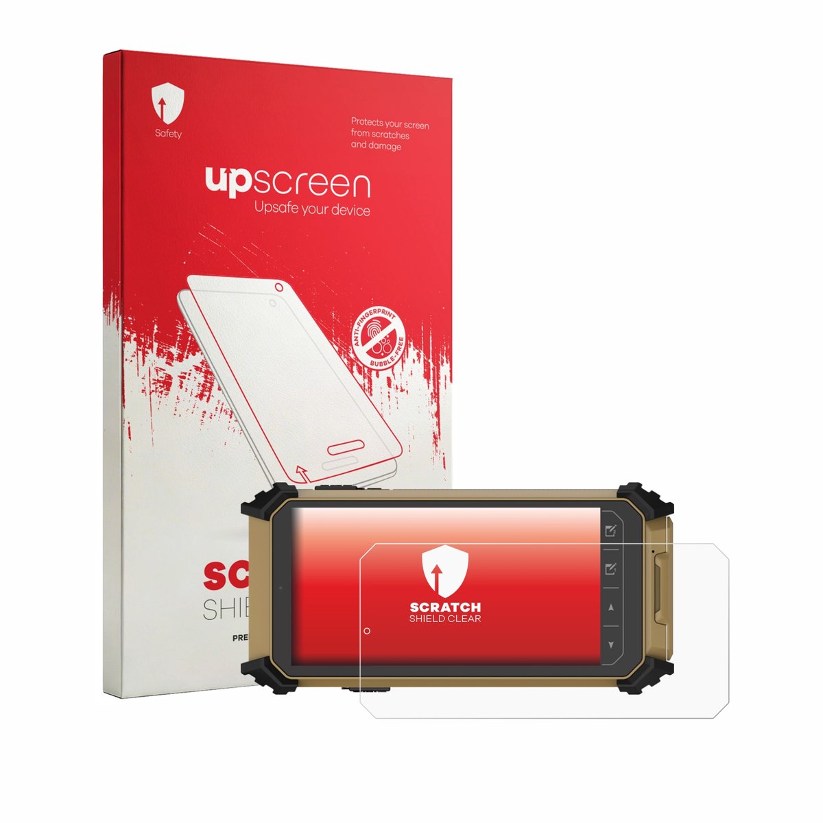upscreen - Screenprotector voor DT Research DT361DM (Landschapsmodus) - Folie Beschermfolie transparant